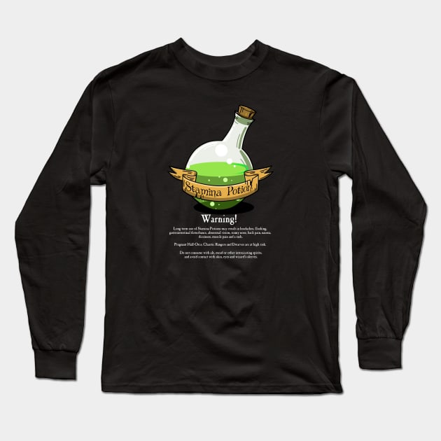 Stamina Potion Long Sleeve T-Shirt by SimonBreeze